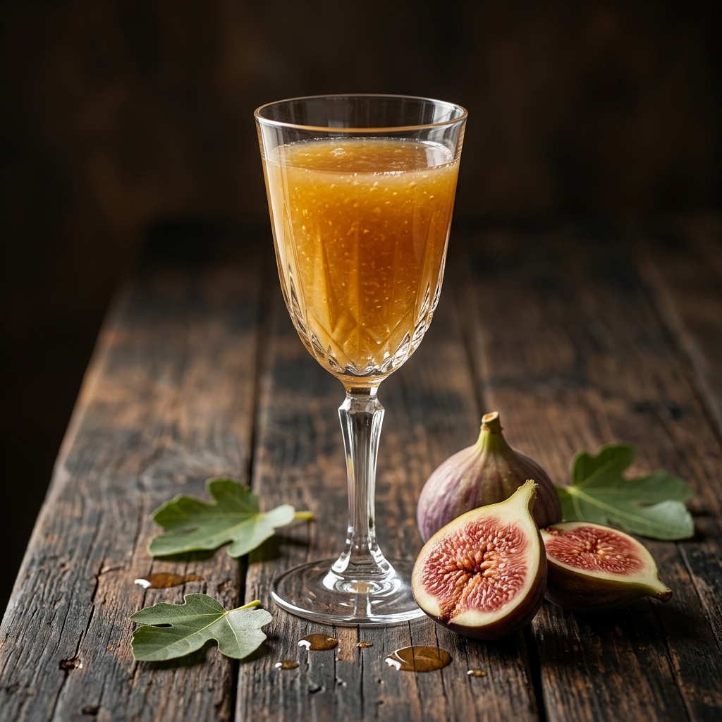 Fig juice made with Egyptian fig puree