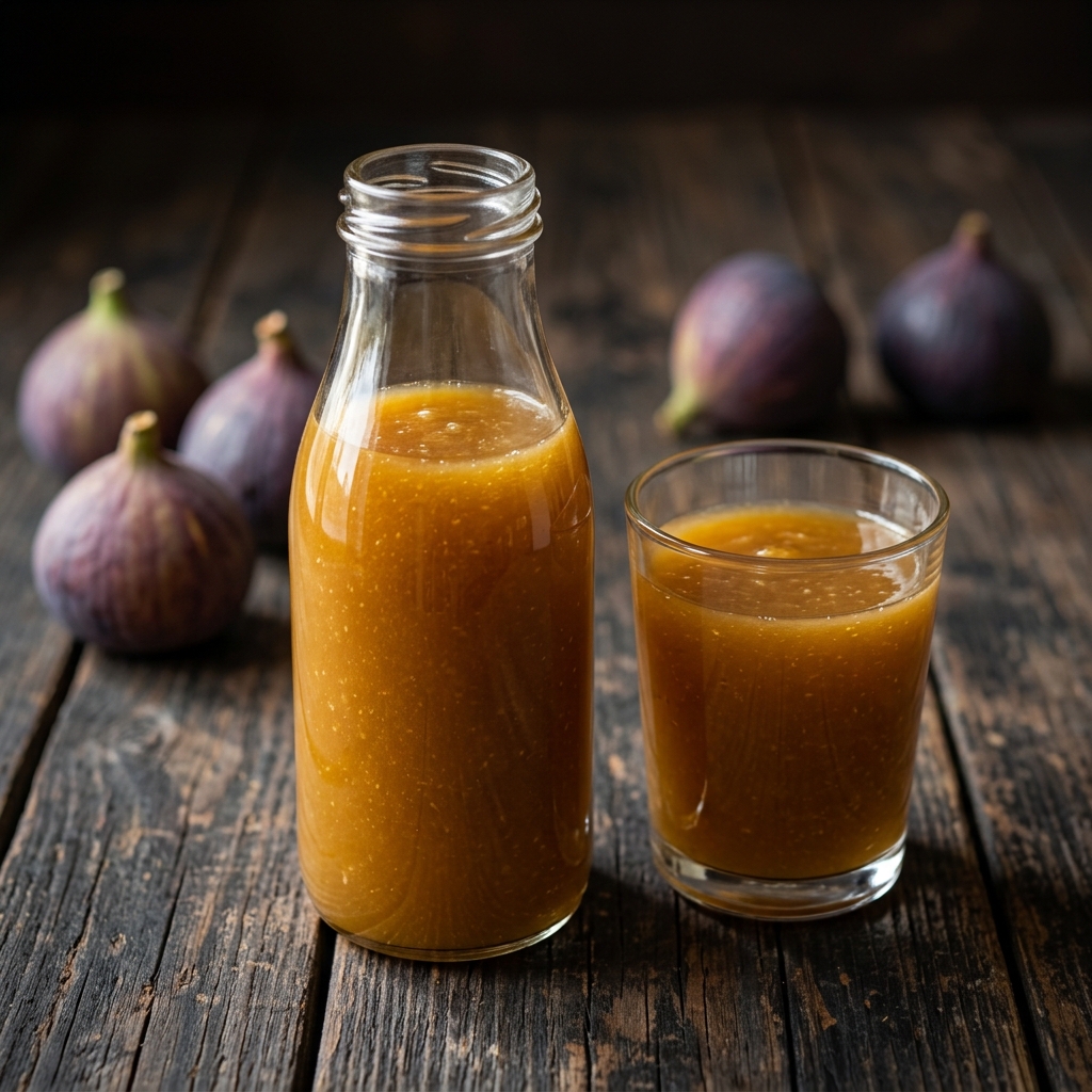 Fig nectar made with Egyptian fig puree
