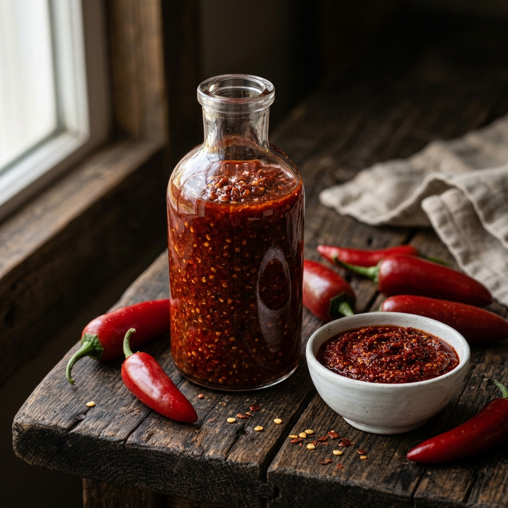 Hot sauce made with Egyptian chili paste