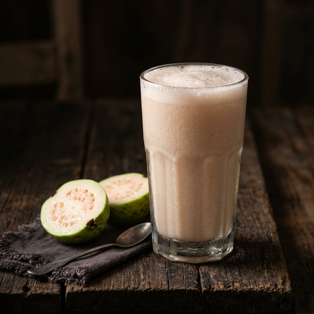 Guava juice made with Egyptian white guava puree
