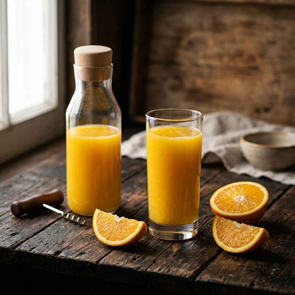 Orange juice made with Egyptian NFC orange juice