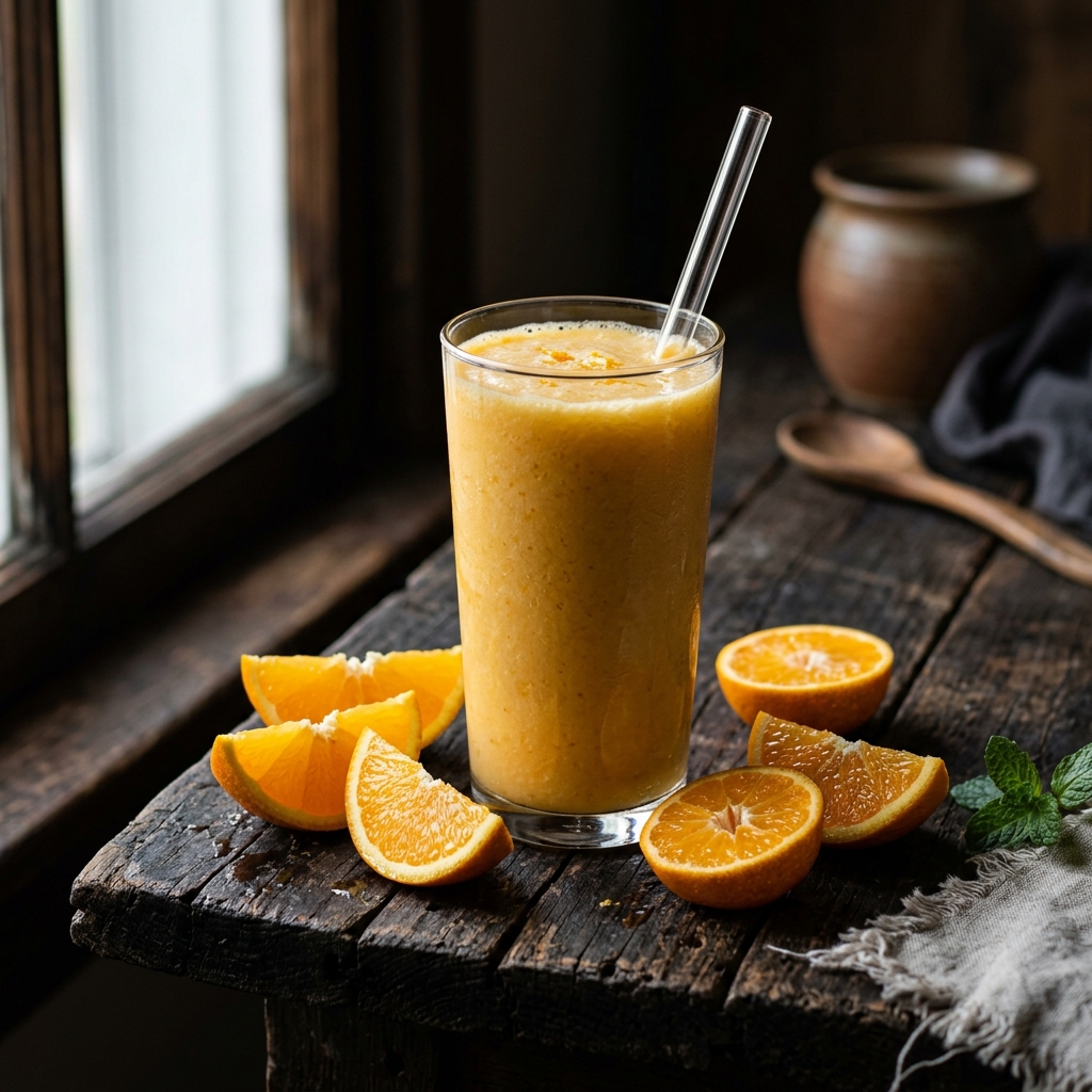 Smoothies made with Egyptian NFC orange juice