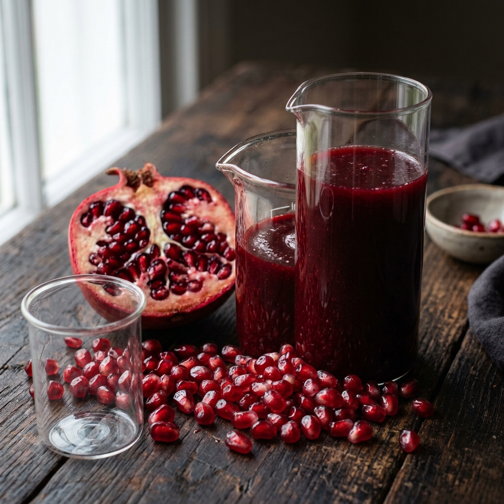 Pomegranate juice made with Egyptian pomegranate concentrate