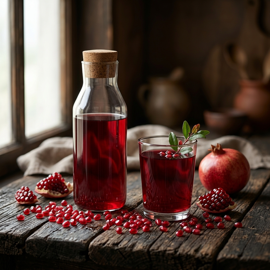 Pomegranate juice made with Egyptian NFC pomegranate juice