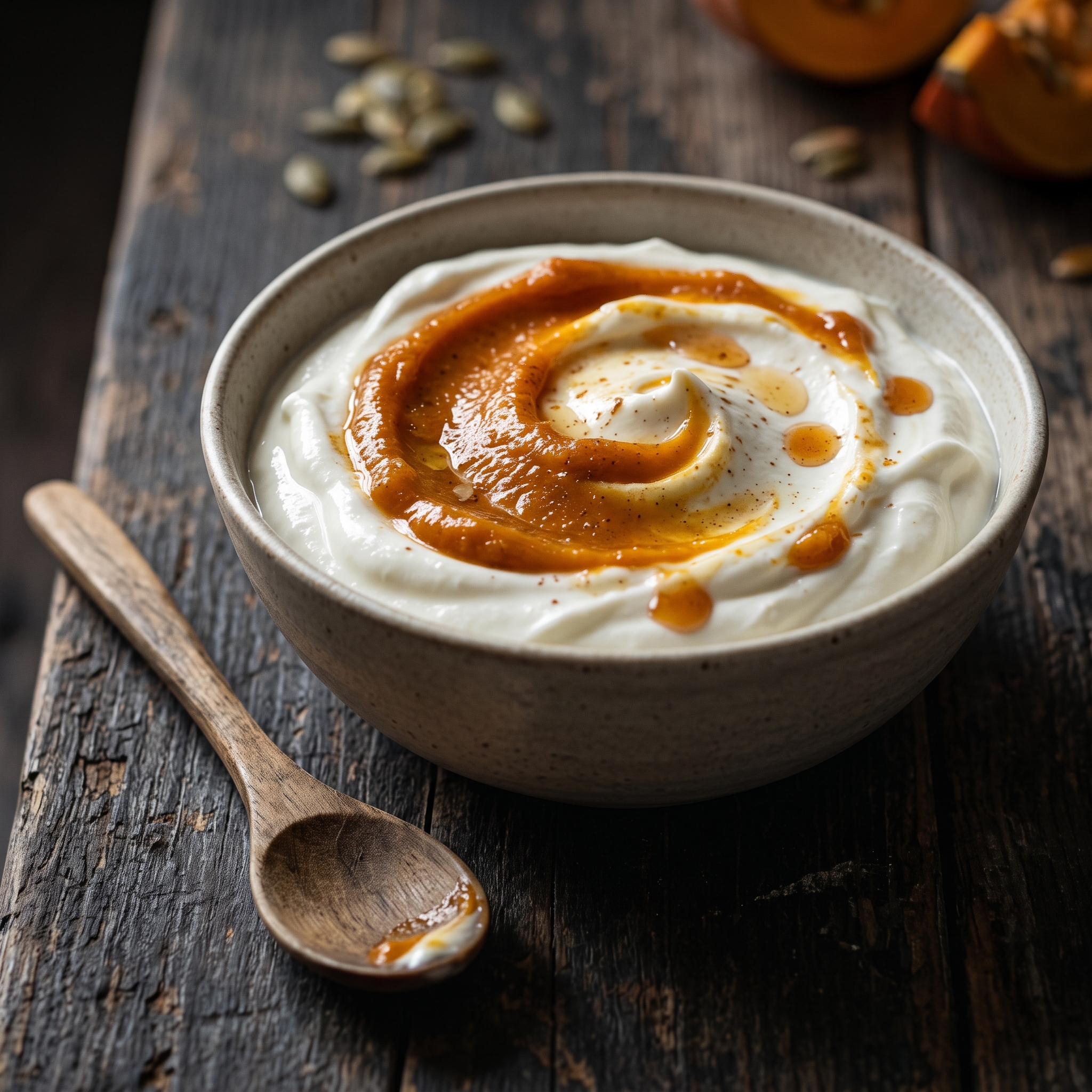 Dairy products made with Egyptian pumpkin puree