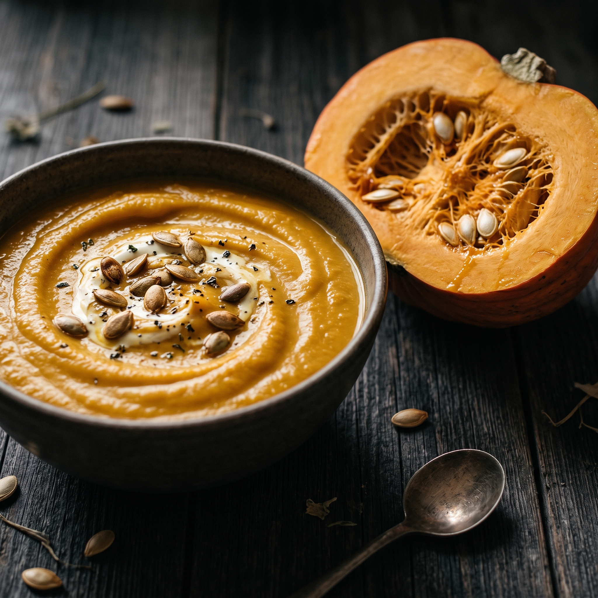 Soups and sauces made with Egyptian pumpkin puree