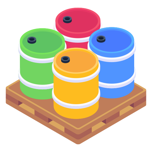 Wooden ton bins