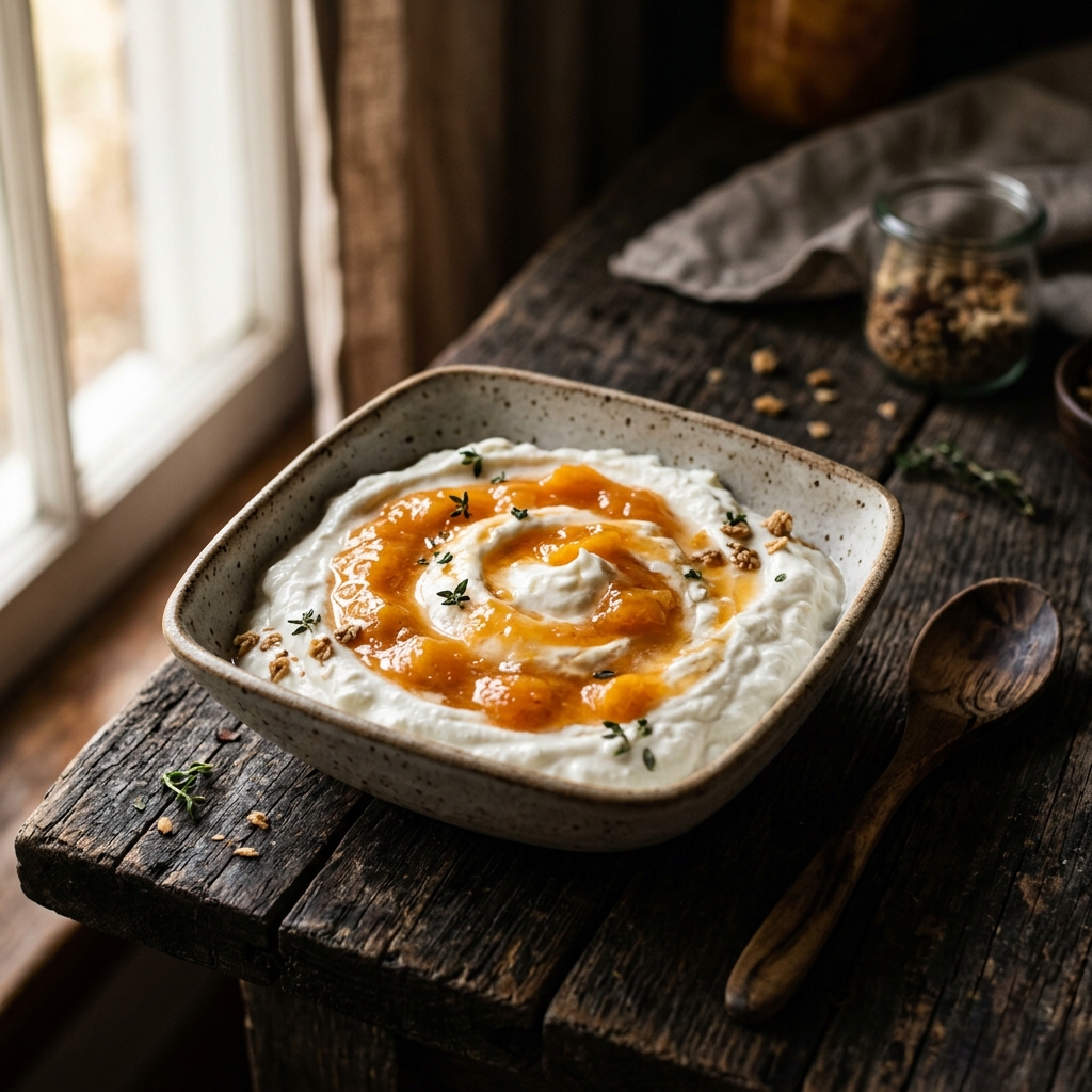 Yogurt and dairy made with Egyptian peach puree
